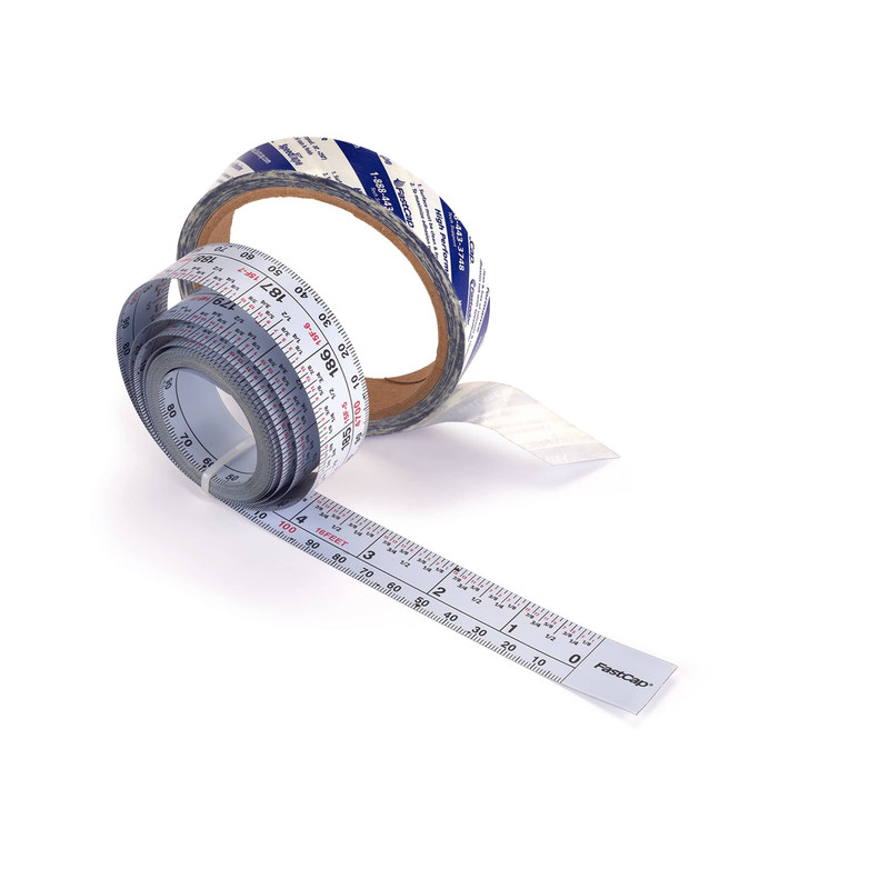 Self-Adhesive 16' Measuring Tape Reversible Left or Right Read, Metric and Standard